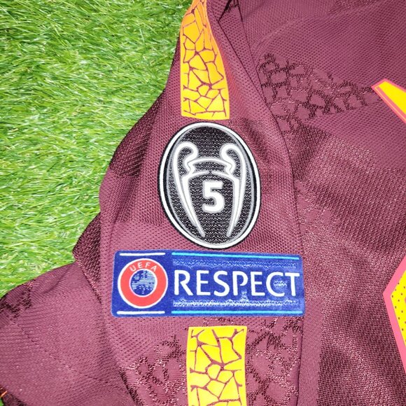 Messi Barcelona 2017 2018 Third UEFA PLAYER ISSUE Soccer Jersey Shirt XL - Picture 6 of 11